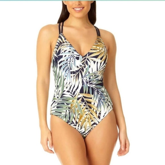 Hurley Other - NWT Hurley women’s one piece palm print swimsuit